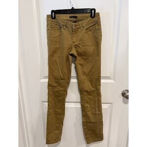 Prana Kayla Mid Rise Skinny Jeans Light Brown Womens 4/27 Cotton Blend Stretch